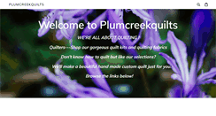 Desktop Screenshot of plumcreekquilts.com